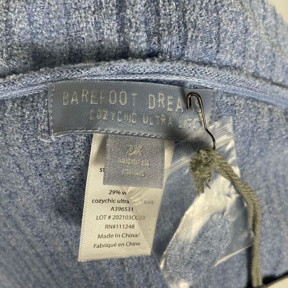 Barefoot Dreams NWT CozyChic Namaste Rib Hooded Cardi - Women’s 2X - Picture 8 of 9